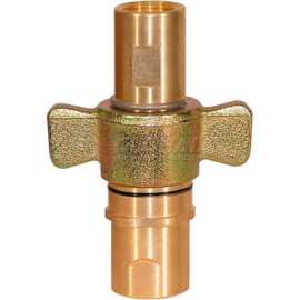 Buyers Wing Type Quick Detach Hydraulic Coupler, QDWC201, 1-1/4" NPT Coupler, 75 Flow GPM