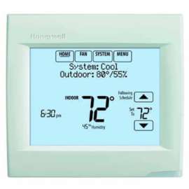 VisionPRO 8000 Thermostat W/Redlink 3H/2C HP or 2H/2C CON. With IAQ Contacts, White