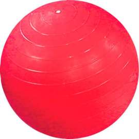 CanDo Inflatable Exercise Ball, Red, 95 cm (38")