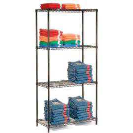 Nexel Shelving Wire Shelving Starter Unit, 36"W x 24"D x 74"H