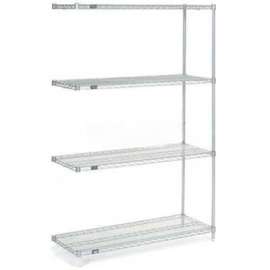 Nexel Shelving Wire Shelving Add-On Unit, 54"W x 24"D x 86"H