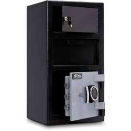 Mesa Safe B-Rate Depository Safe MFL2014E-OLK Front Loading Digital Lock-Keyed Exterior,14x14x27-1/4