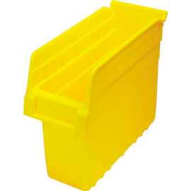 Plastic Nesting Storage Shelf Bin QSB801 4-3/8"W x 11-5/8"D x 8"H Yellow