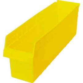 Plastic Nesting Storage Shelf Bin QSB806 6-5/8"W x 23-5/8"D x 8"H Yellow