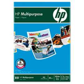 Multipurpose Paper - HP 112000CT - 8-1/2" x 11" - 96 Bright - 20lb - White - 5000 Sheets/Carton