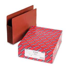 Smead 7" Accordion Expansion File TUFF Pockets, Straight Tab, Letter, Redrope, 5/Box