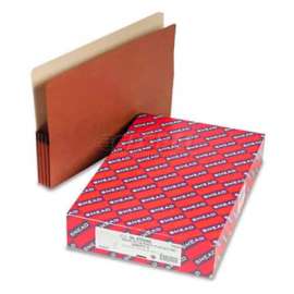 Smead 3-1/2" Accordion Expansion File Pockets, 1/3 Tab, Lgl, Manila/Redrope, 10/Box