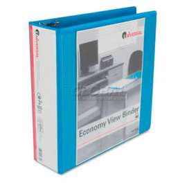 Avery Economy D-Ring Vinyl View Binder, 3" Capacity, Light Blue