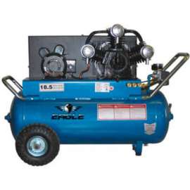 Eagle P5125H1, Portable Electric Air Compressor, 5 HP, 25 Gallon, Horizontal, 18.5 CFM