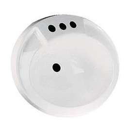 17 X 20 WHITE POLY OVAL LAV