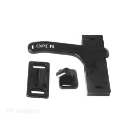 SCREEN DOOR LATCH BLACK L