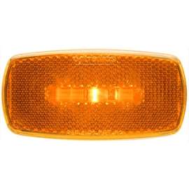 ONE LED MRK LGHT;OVAL;BLK BSE;AMBR;