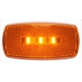 LED M/C;OVAL;WHT; AMB