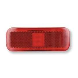 LED MARK;RECT;2 DIODE;2WIRE;RED;PLY