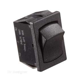 10A BLACK ROCKER SWITCH