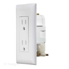 DUAL OUTLET W/COVER-PLATE