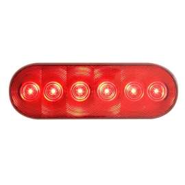 6 LED S/T/T;FLANGE/SURFACE;6IN;RED;