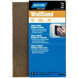 NORTON WallSand 02284 Sanding Sponge, 4-7/8 in L, 2-7/8 in W, Fine
