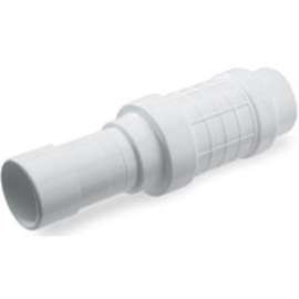 NDS Quik-Fix QF-3000 Pipe Repair Coupler, 3 in Socket x Spigot, 14 in L, White