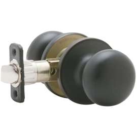 Dexter J10V STR 716 Passage Door Lockset, Knob Handle, Aged Bronze, 2-3/8, 2-3/4 in Backset
