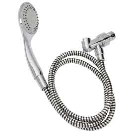Plumb Pak K744CP Handheld Shower, 1.8 gpm, 5-Spray Function, Polished Chrome, 60 in L Hose