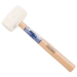 Vulcan JL24116-16W Mallet, 16 oz Head, Double-Faced Head, Rubber Head, 13-1/2 in OAL