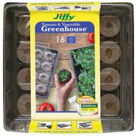 Jiffy J616ST-11 Seed Starter Kit, 16-Piece