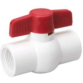 B & K 107-137HC Ball Valve, 1-1/2 in Connection, FPT x FPT, 150 psi Pressure, PVC Body