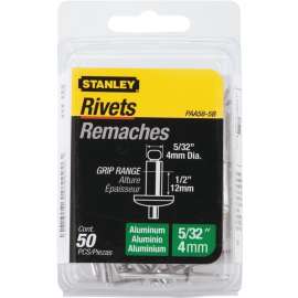 STANLEY PAA58-5B Pop Rivet, Reusable, Aluminum