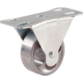 Shepherd Hardware 9182 Rigid Caster, 2 in Dia Wheel, 3/4 in W Wheel, Cast Iron Wheel, 125 lb