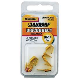 Jandorf 60850 Disconnect Adapter, 16 to 14 AWG Wire, Copper Contact