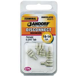 Jandorf 60873 Disconnect Terminal, 16 to 14 AWG Wire, Copper Contact