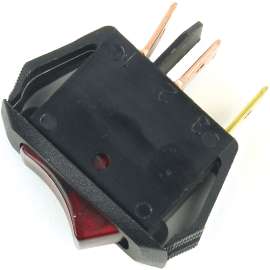 Jandorf 61032 Rocker Switch, 10/16 A, 125/250 V, SPST, Tab Terminal