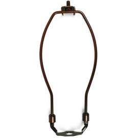 Jandorf 60127 Lamp Harp, 8 in L, Antique Bronze Fixture