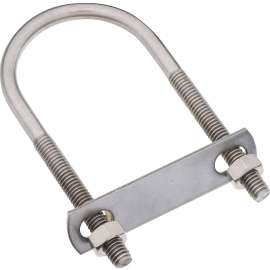 National Hardware N222-448 U-Bolt, 5/16-18 Thread, 1.13 in L Thread, Stainless Steel, Stainless Steel