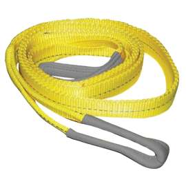 S-Line 20-EE2-9802X6 Lifting Sling, 2 in W, 6 ft L, 2-Ply, 6200 lb Vertical Hitch, Polyester, Gray