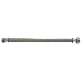 BrassCraft PSB840 Faucet Connector, 1/2 in Inlet, FIP Inlet, 1/2 in Outlet, FIP Outlet, Polymer Tubing, 12 in L