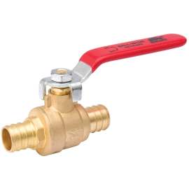 B & K 107-345NL Ball Valve, 1 in Connection, PEX x PEX, 600/160 psi Pressure, Brass Body