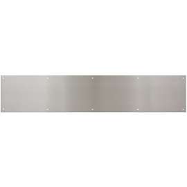 National Hardware N270-316 Kick Plate, 34 in L, 8 in W, Satin Nickel