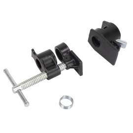 Vulcan JLO-039 Pipe Clamp Fixture, Screw Lever Handle, Steel, Powder Coated, Black