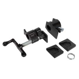 Vulcan JLO-030 Pipe Clamp Fixture, Screw Lever Handle, Steel, Powder Coated, Black