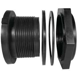 GREEN LEAF TF200P-E Tank Fitting, 2 in, FPT, Polypropylene