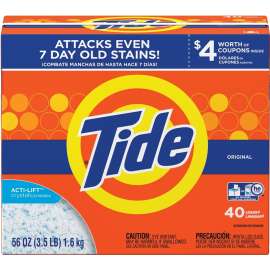 Tide 84981 Laundry Detergent, 56 oz, Powder, Original