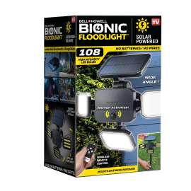 Bell+Howell 7897 Bionic Flood Light, 4.2 V, 10 W, 3-Lamp, LED Lamp, Bright White Light, 1109 Lumens Lumens, ABS Fixture
