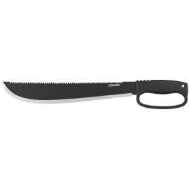 Coast F1400 Utility Machete, 19-1/4 in OAL, 14 in Blade, Stainless Steel Blade, Full Tang, Saw Blade, Nylon Handle