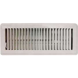 ProSource FR01-4X12W Floor Register, Steel, White