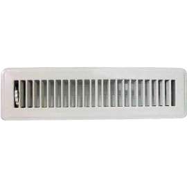 ProSource FR01-2X12W Floor Register, Steel, White