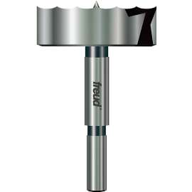 Freud Precision Shear PB-016 Forstner Bit, 2-1/8 in Dia, 3-1/2 in OAL, 3/8 in Dia Shank