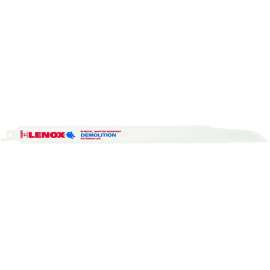Lenox 20500106R Reciprocating Saw Blade, 1 in W, 12 in L, 6 TPI, Bi-Metal Cutting Edge