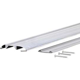 M-D 08383 Low Threshold, 36 in L, 3-3/8 in W, Aluminum